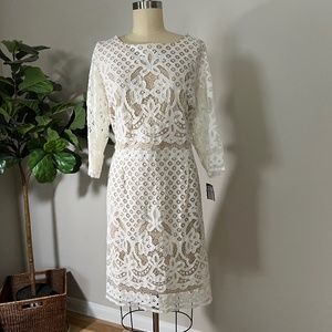 Nordstrom Gabby Skye Ivory Lace Dress, sz 20W, NWT
